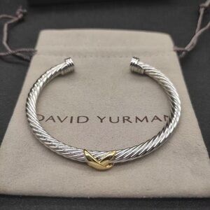 David Yurman Silver and Gold Bracelet